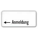 Anmeldung (Pfeil links)