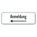 Anmeldung (Pfeil links)