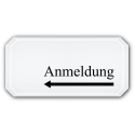 Anmeldung (Pfeil links)