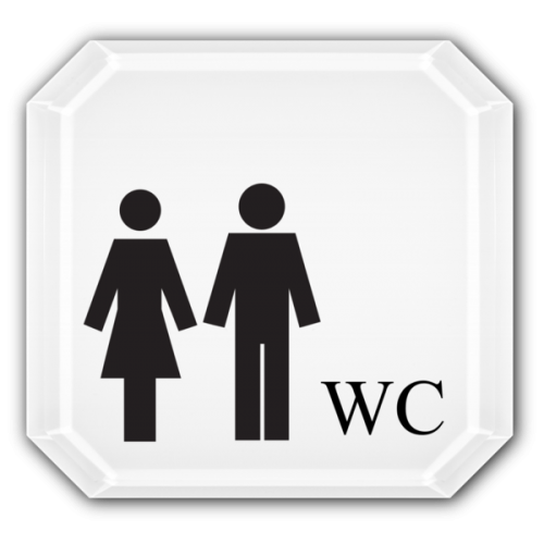 WC Damen und Herren (mit Symbolen)