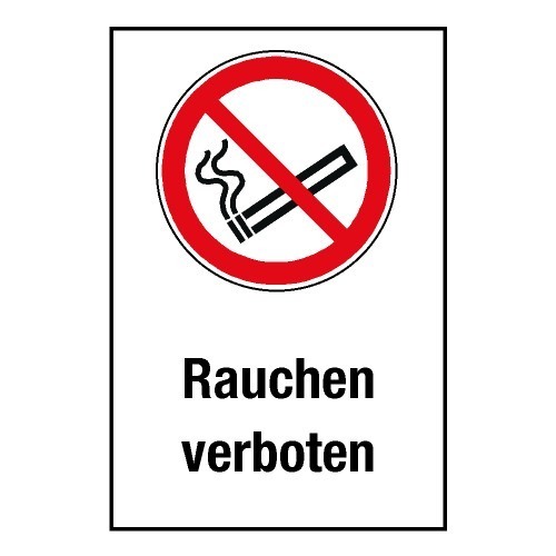 Kombischild „Rauchen verboten“ - P002