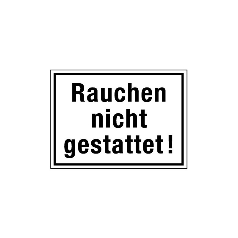 Rauchen nicht gestattet!