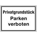 Privatgrundstück Parken verboten